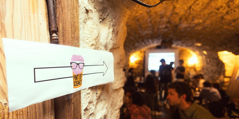 Image d'un événement Pint of science dans un bar